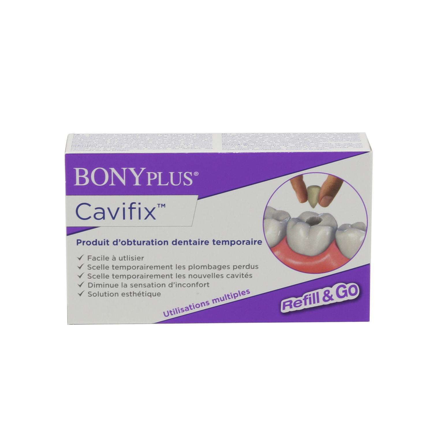 BONYPLUS Cavifix Seals lost cavities and fillings